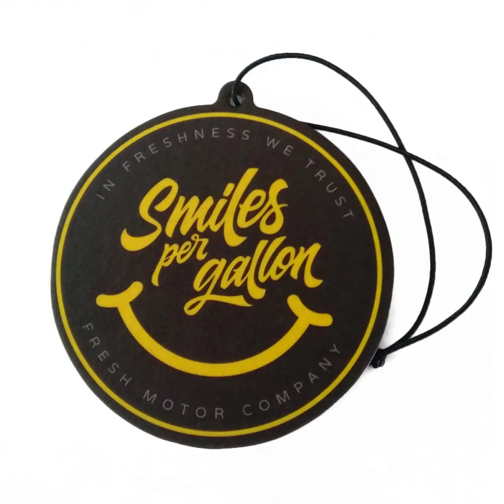 Customized Logo Design Funny Hanging Air Freshener/Custom Aroma and Shape Paper Car Air Freshener Long Lasting Fragrance Retention