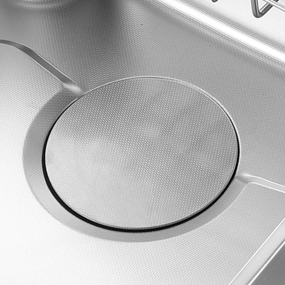 30-Inch Custom Stainless Steel Single Bowl Kitchen Sink with Rice Embossing Design