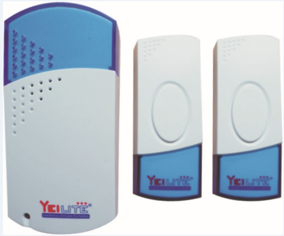 2 Button 1 Receiver Wireless Doorbell Chime AC Plug