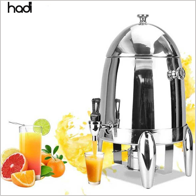 12 Liter Hammered Stainless Steel Coffee Urn Luxury Hotel Milk Dispenser Restaurant