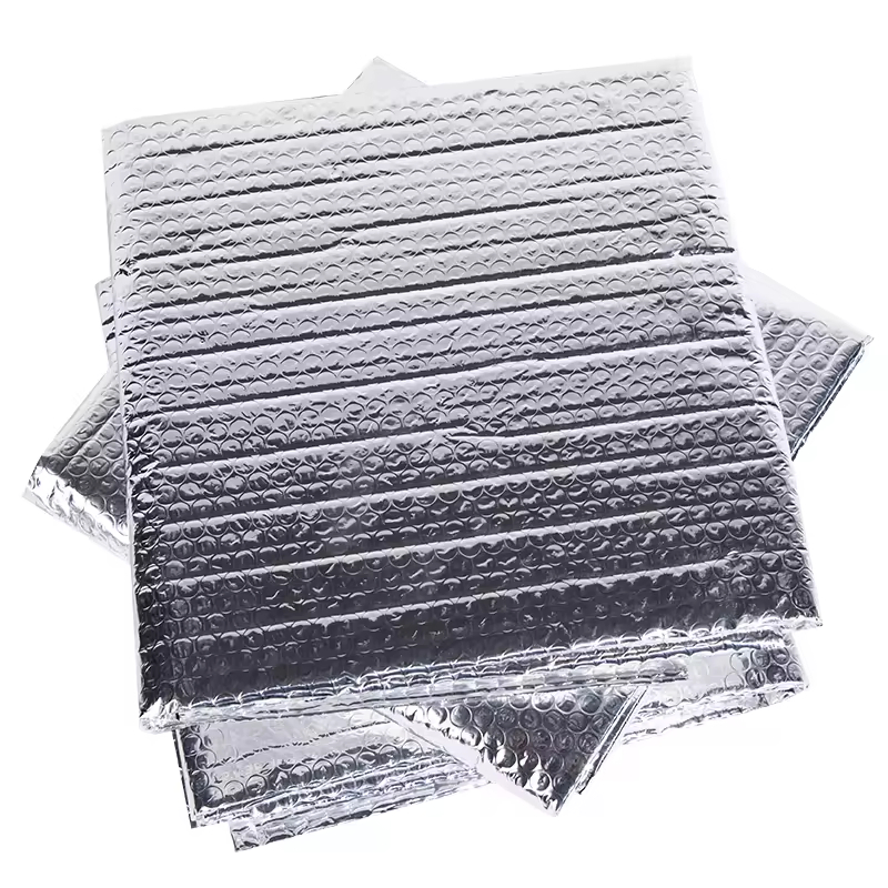 Double-Sided Aluminum Foil & EPE Foam Double Bubble Thermal Sheet 2mm Warehouse Construction Heat Insulation Materials