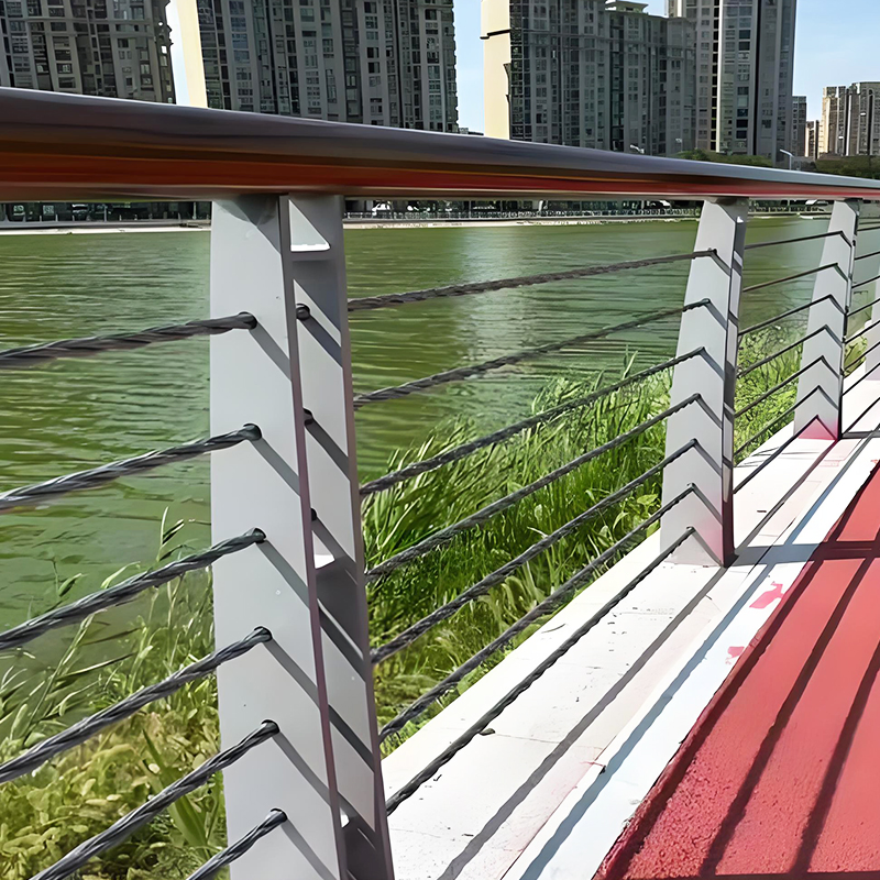 High-Strength River Guardrail for Bridges and Road Protection