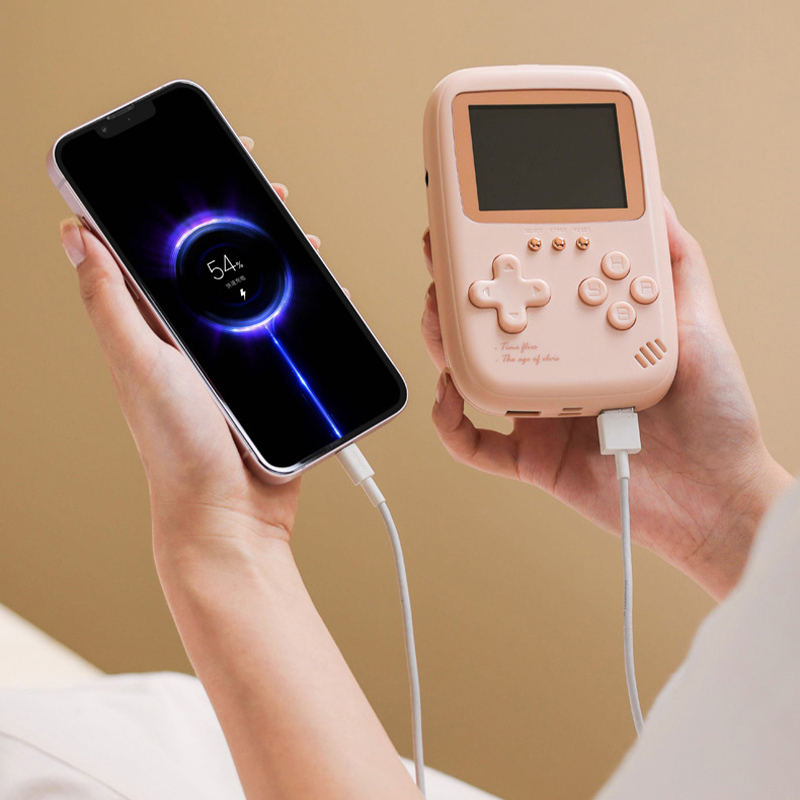New Retro Handheld Game Console 500 Classic Retro Games 2 in 1 10000mAh Power Bank Rechargeable Game Player