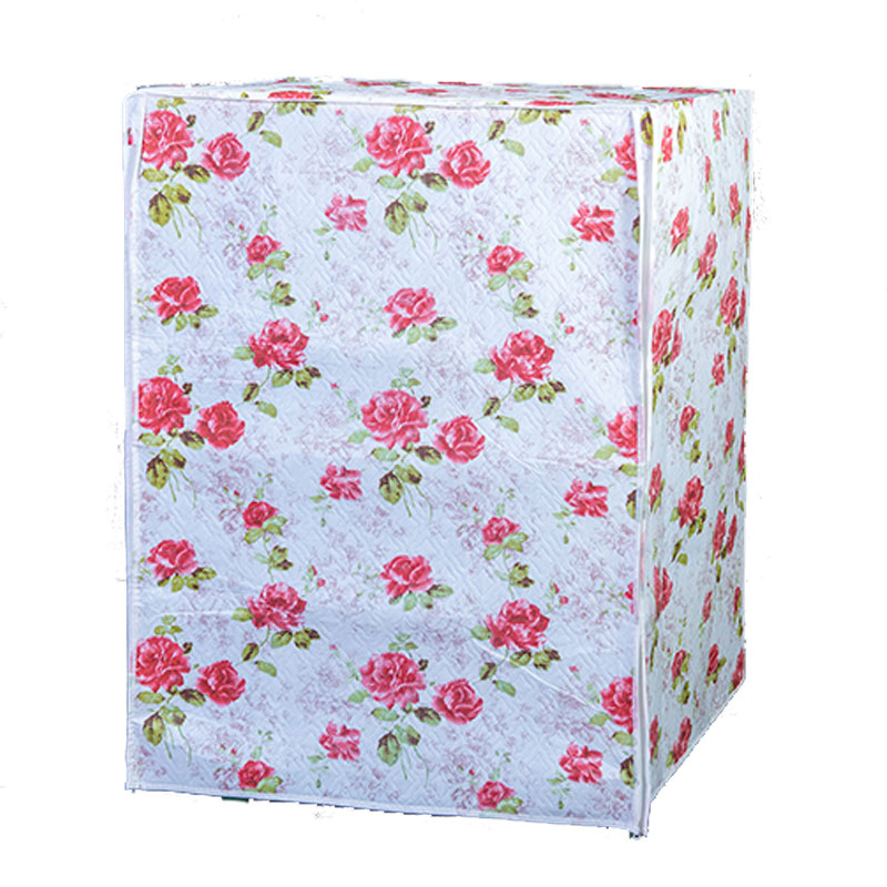 Washer/Dryer Cover for Front Load, Washing Machine Cover Waterproof, Dustproof and Anti-UV, Heavy Duty Oxford Washer Covers for Outside, Color Flowers Bubbles