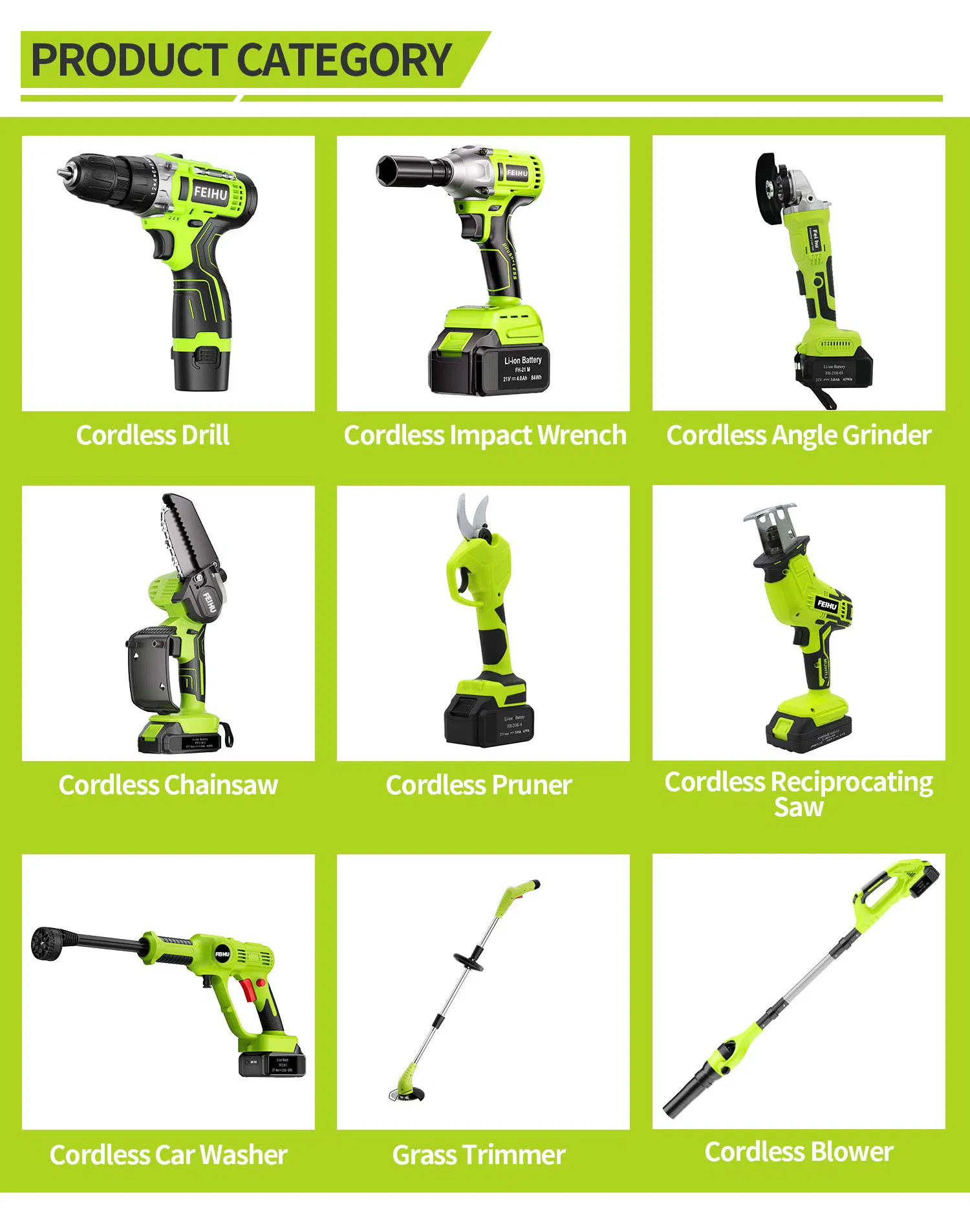 Беспроводной шуруповерт Feihu с бесщеточным мотором