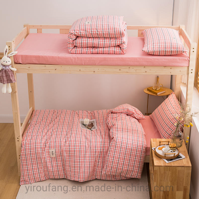 Dorm Twill Bed Linen, China Supply Bed Linen Satin, Polycotton 50/50 110X90, Brush Microfiber Sheets