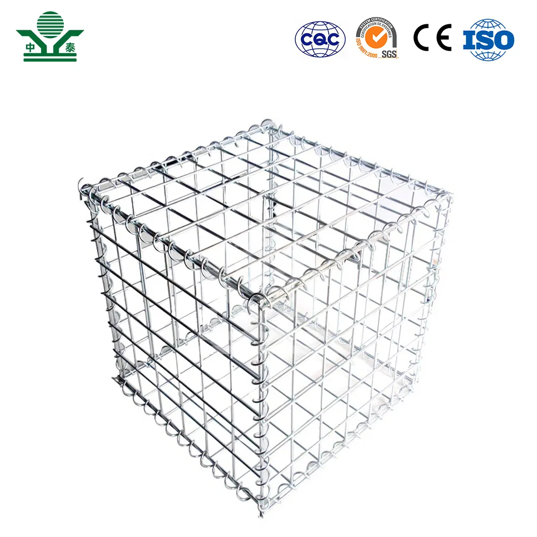 Zhongtai Gi Gabion Box China Suppliers Welded Gabion Box 1X0.5X0.5m 3.5-4.5mm Wire Gauge Galvanised Cages for Stones