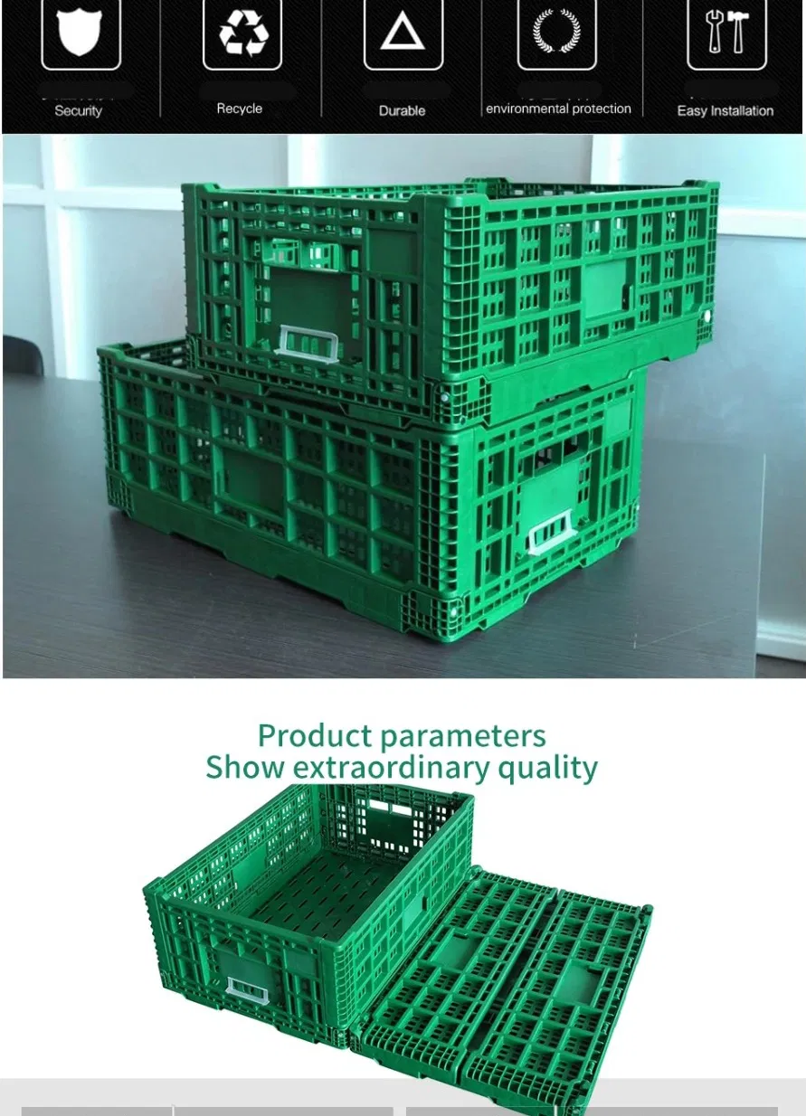 Stackable Interlocking Design Space-Saving Efficient Plastic Crate