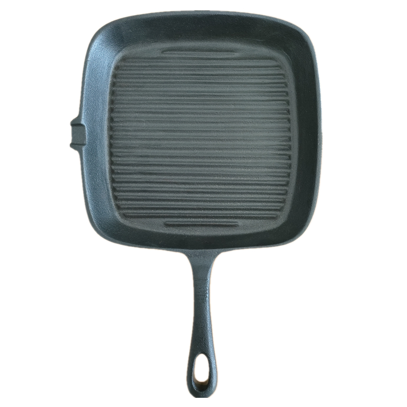 Square Preseasoned Cast Iron Griddle Pan Steak Grill Cookware Kitchenare Cooker