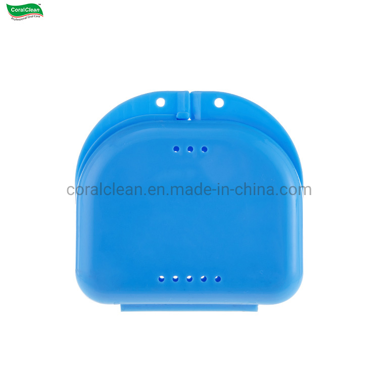 Wholesale Denture Box Polychrome Plastic Denture Box Orthodontic Retainer Case