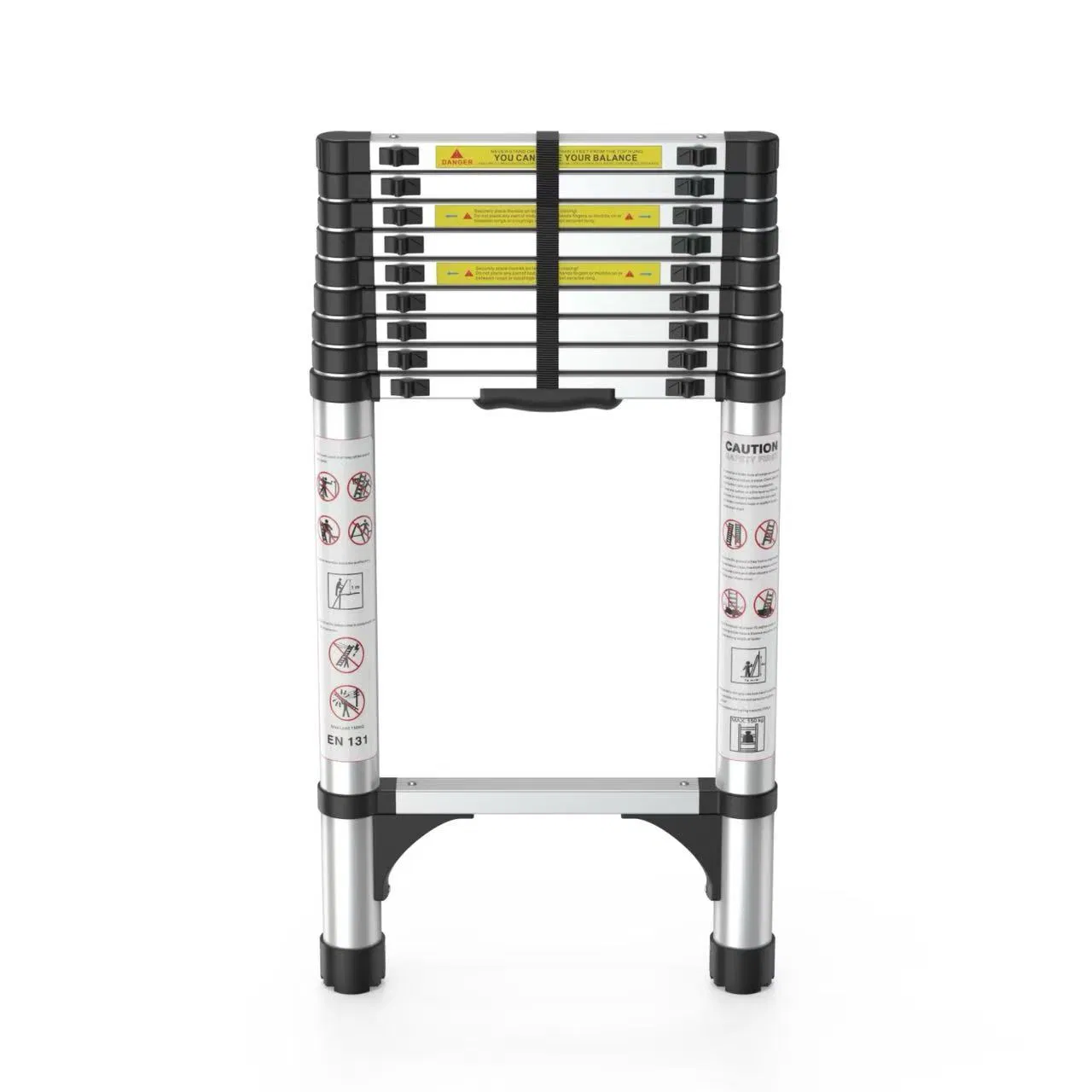 Lightweight Aluminum Telescopic Foldable Adjustable Multi-Position Ladder with High Load Capacity