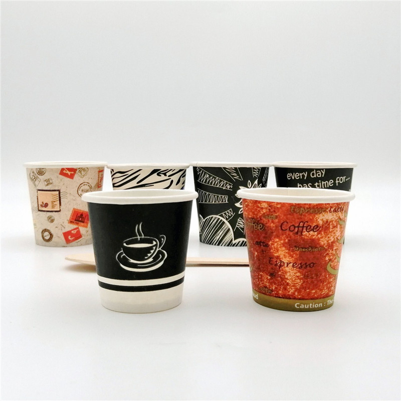 Disposable 8oz Custom Printed Single Wall Ice Cream Cup Biodegradable Coffee Cup