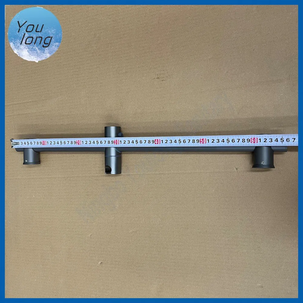 SUS304 Stainless Steel Brushed Waterfall Wall Mounted Bath Faucet Bathroom Rain Shower Rod