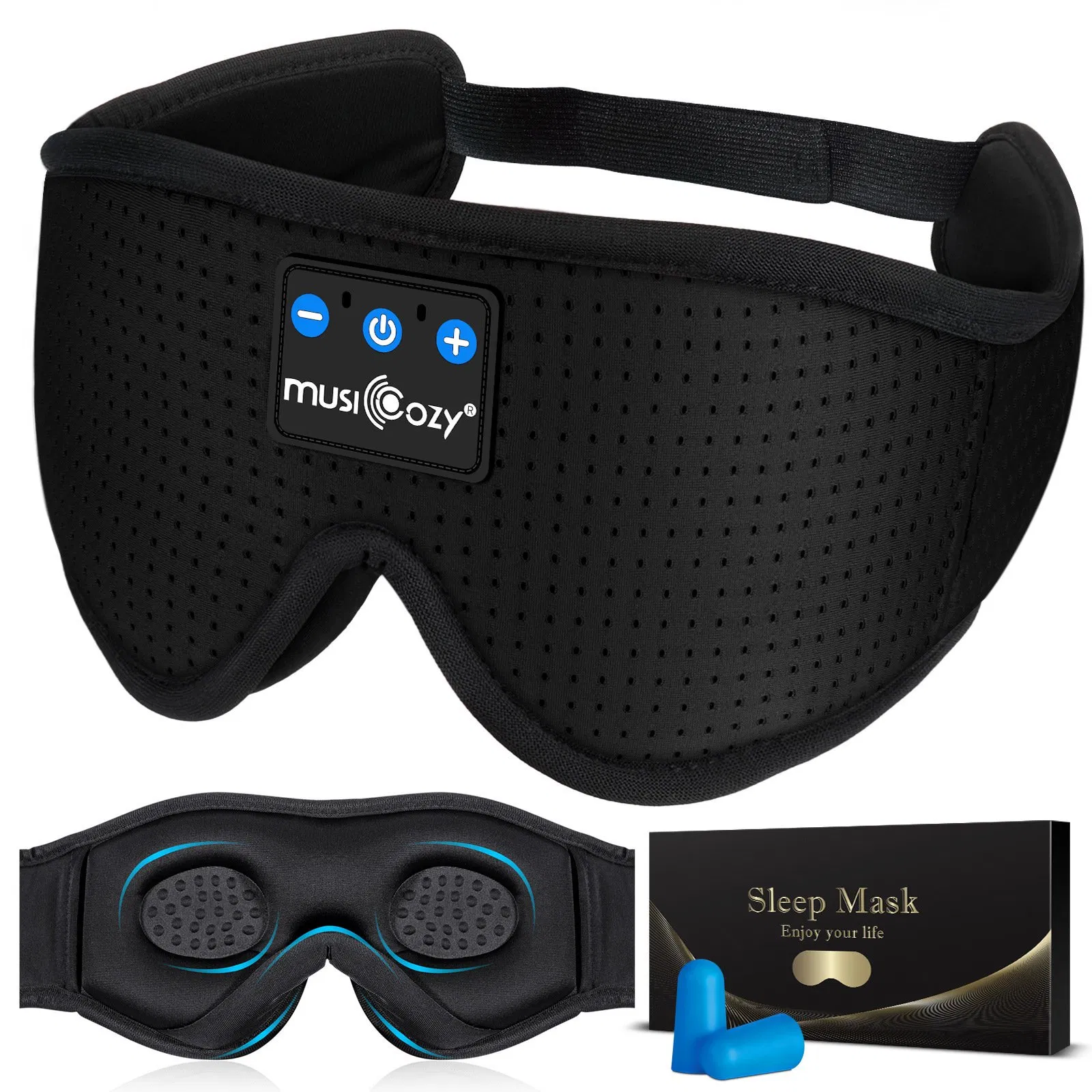 Wireless Bluetooth Amazon′ S Same Sleep Music Answering Phone Home Travel Blackout 3D Bluetooth Eye Mask