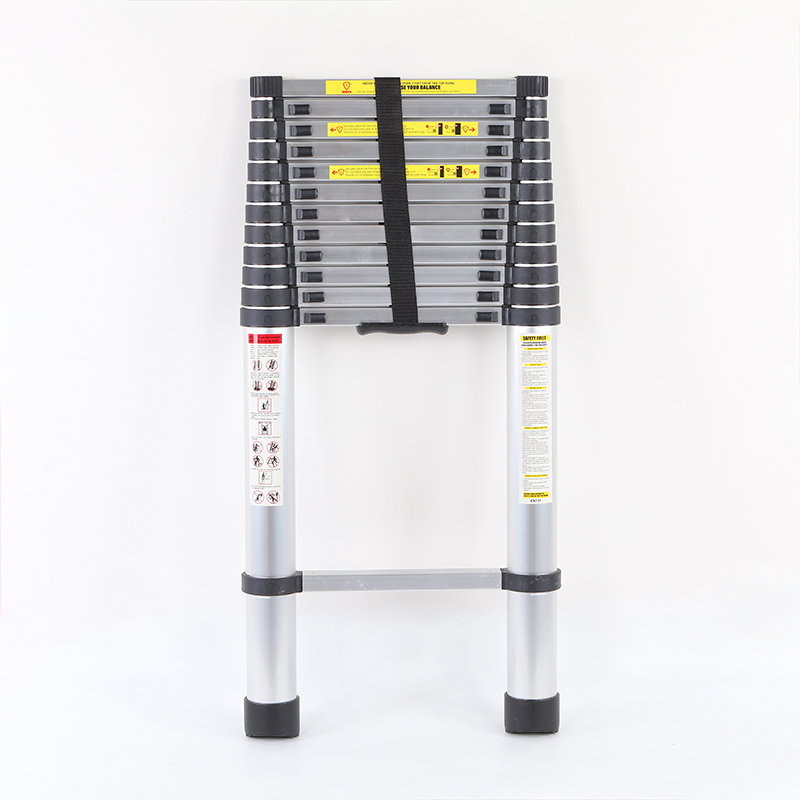 Single-Sided Aluminum Telescopic Ladder 3.8meter Intended for Home Use