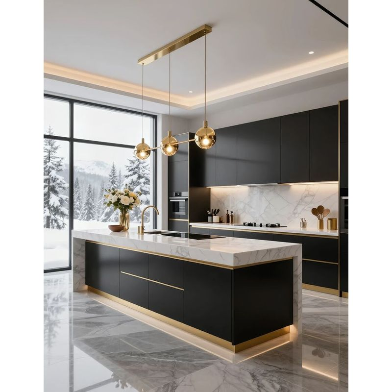 Exquisite Precision Prestigious Refinement Enduring Polished Modern Tailor Production Plywood Kitchen Cabinet