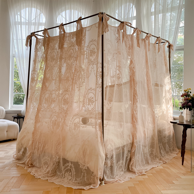 OEM Three-Door Superior Homestay Palace Landing Princess Style Mosquito Net