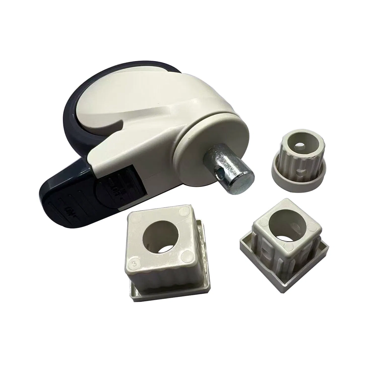 4 Inch Swivel Total Brake All Plastic Medical Wheel Casters