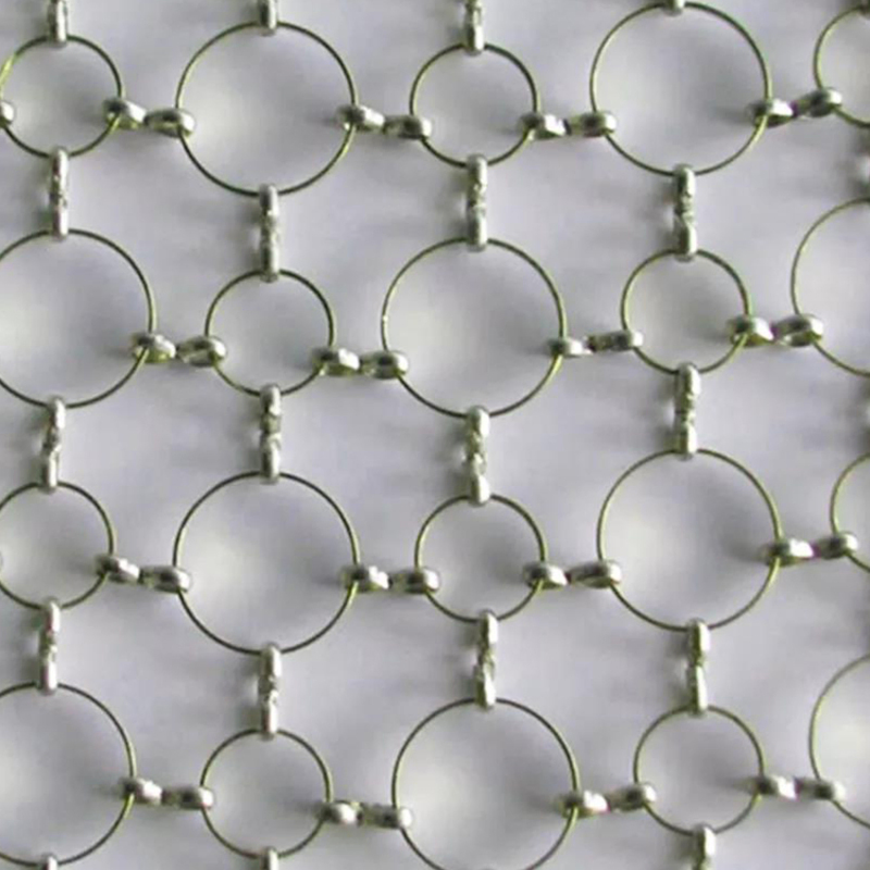 Stainless Steel Welded Metal Ring Mesh Curtain for Decorative Mesh