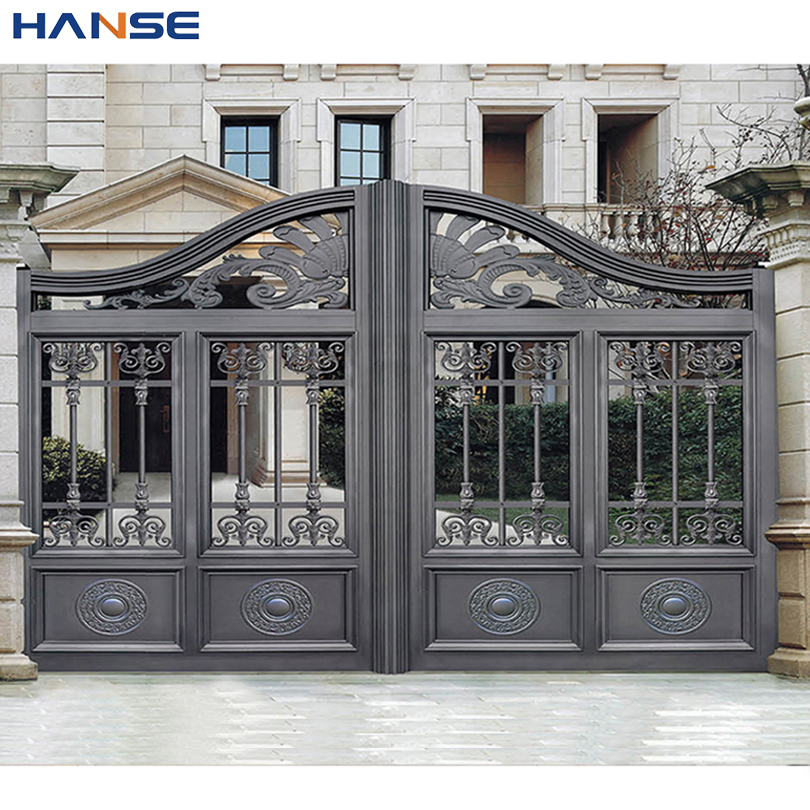 Электрические алюминиевые ворота для виллы и сада