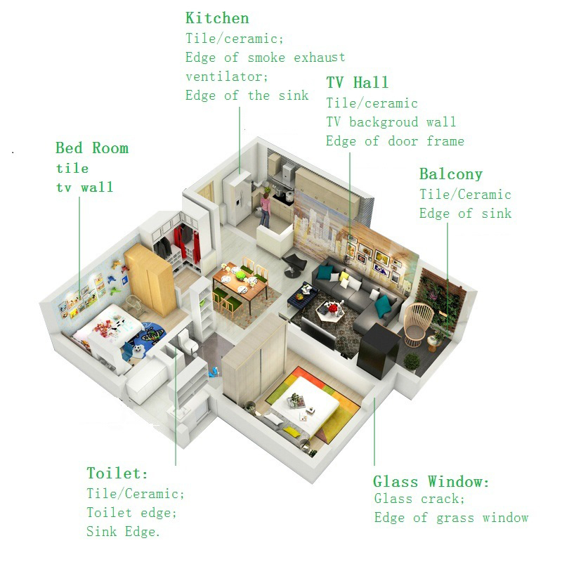 Waterproof Anti-Fungal 400ml Strong Adhesion Epoxy Ceramic Tile Sealant Color Options Available for Tile Filling Joints