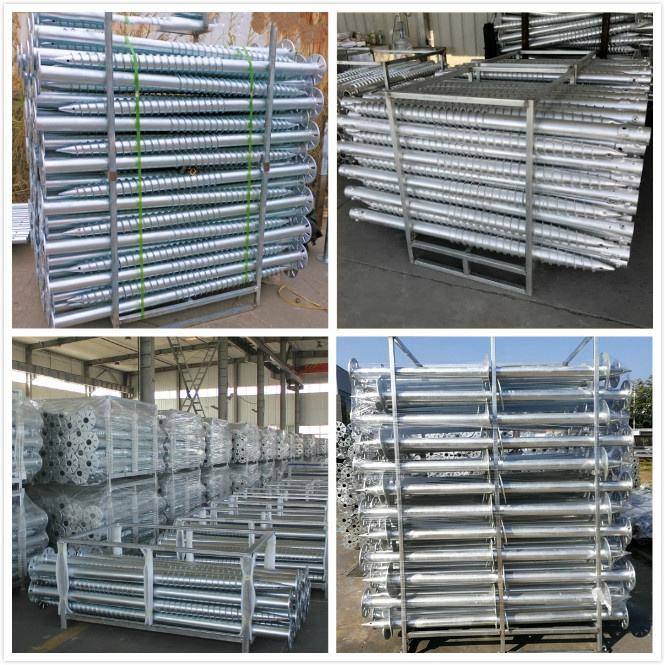 Винтовые сваи для наземного крепления солнечных панелей Q235