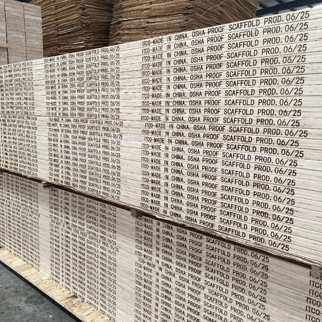 Pine Wooden Timber Lumber Beam Construction 225*4000mm LVL Scaffold Plank