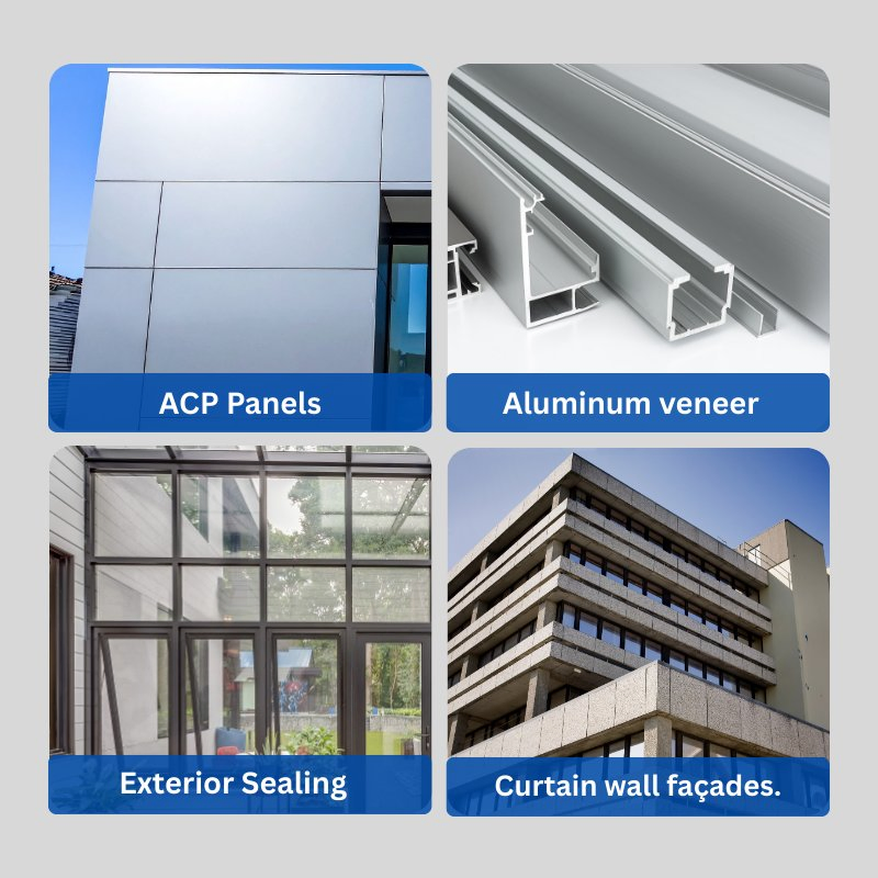Topsen 8800 Structural Silicone Sealant for Construction - High Performance