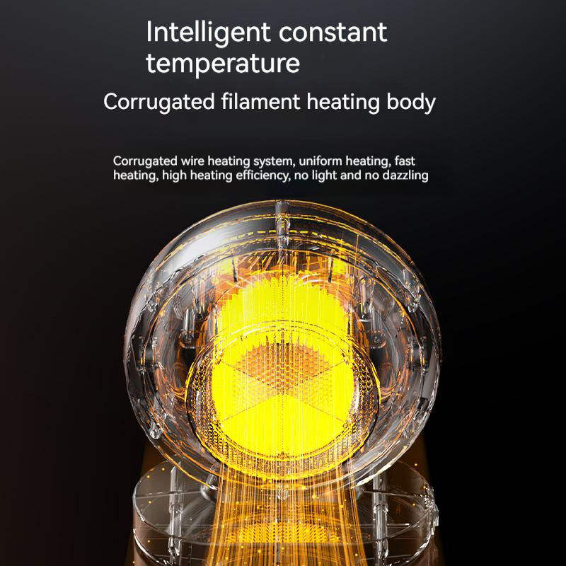 Mini Portable Energy Saving Household Quiet Desktop Heating Wire Space Air Hot Warm Air Blower for Winter Warmer Office Home Heater