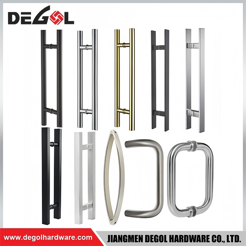 Modern Good Quality Stainless Steel Square Tube Door Handles for Wooden Door