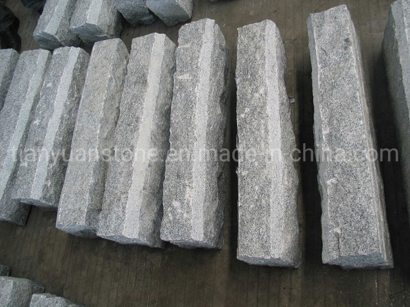 Grey Chinese Natural Granite Pavers Kerb Road Stone Curbstone Kerbstone