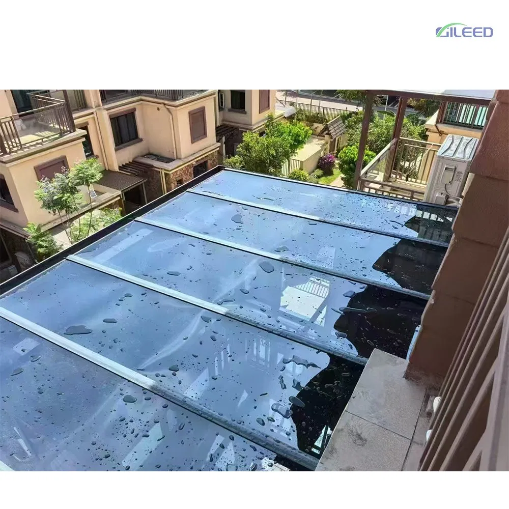 Outdoor Aluminum Alloy Strong Rain Proof Shelter with PC Solid Sheet