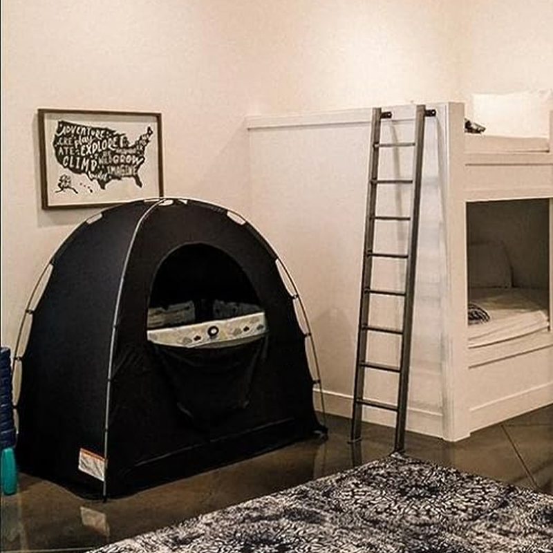 Foldable Portable Mosquito Net Blackout Canopy Crib Cover Crib Tent for Baby Bed