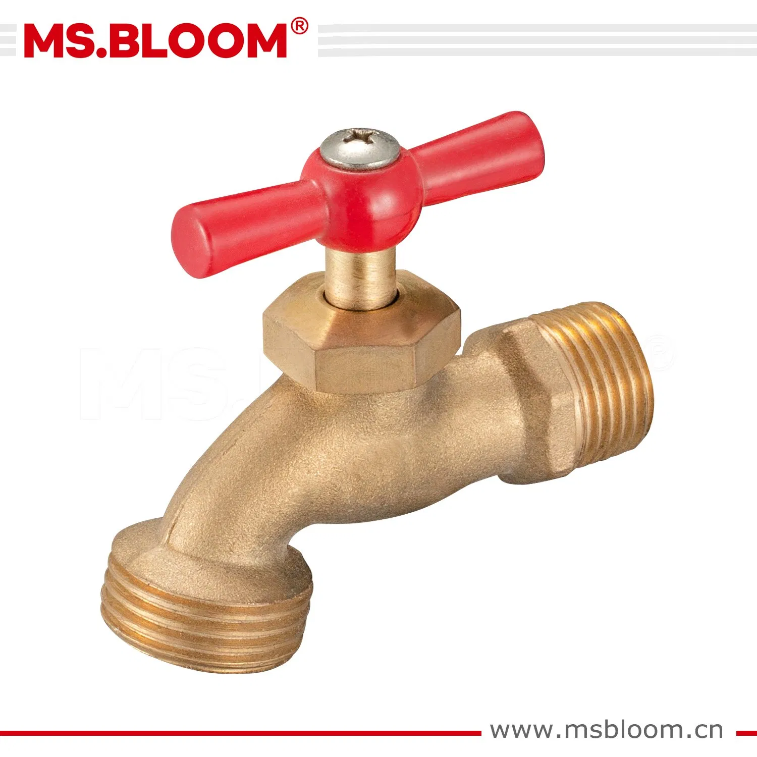 Forged Brass Bibcock with Natural Color