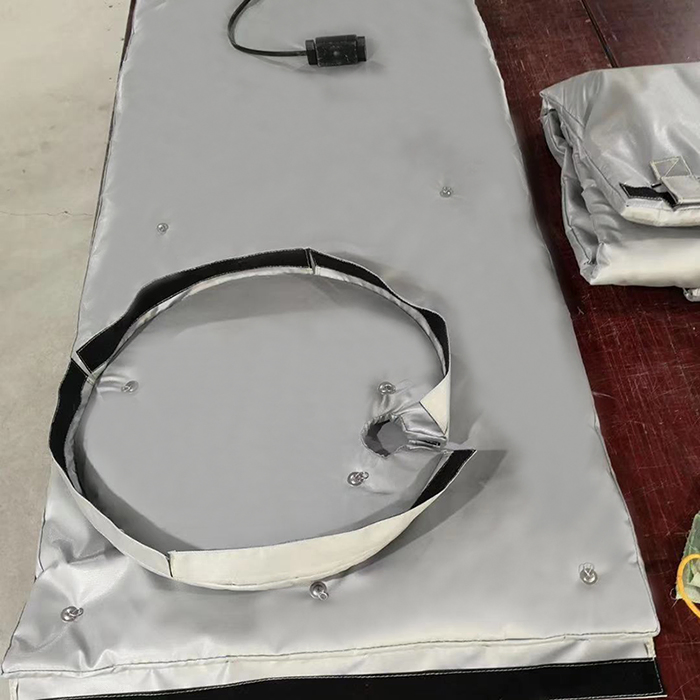Silicone Coating Fabric Electric Tracing Removable Thermal Insulation Cover