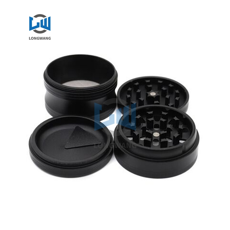 Thickened Double-Layer Aluminum Anodizing CNC Machining 62mm Grass Grinders Smoke Grinder