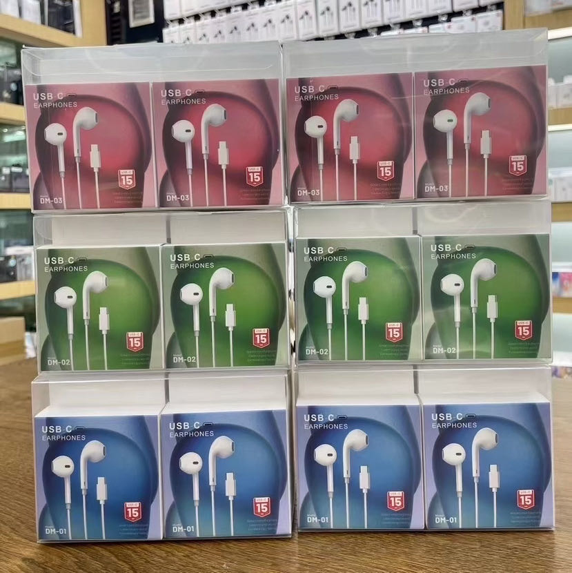 New Model Suitable for Apple 15 Earphones USB-C Wired Headphones Universal Typec Digital Headphones Support Call Line Control