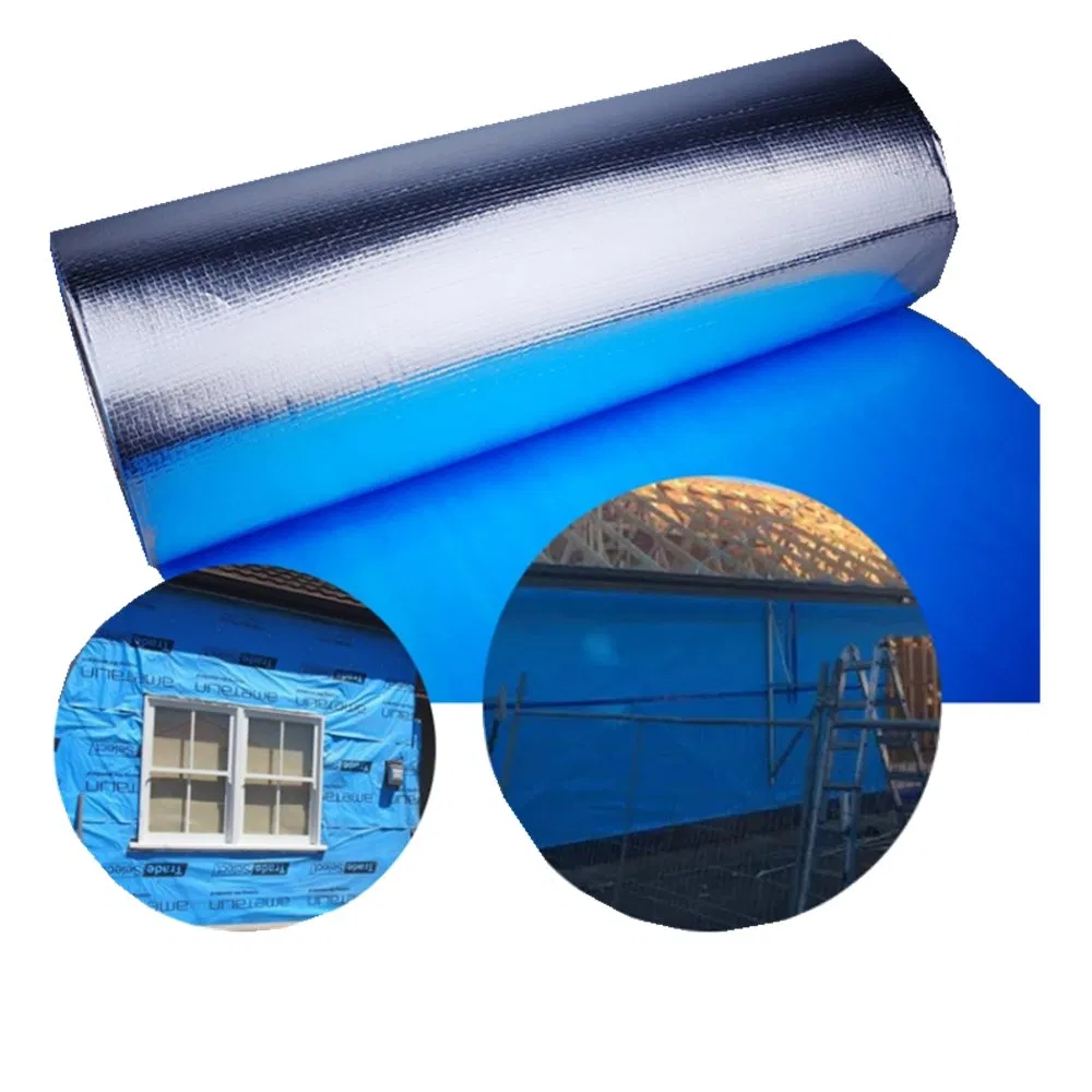 Reflex Micro-Perforated Light Duty Wall Insulation Radiant Barrier Foil Vapor Barrier Wall Roof Sarking with Aluminum Foil