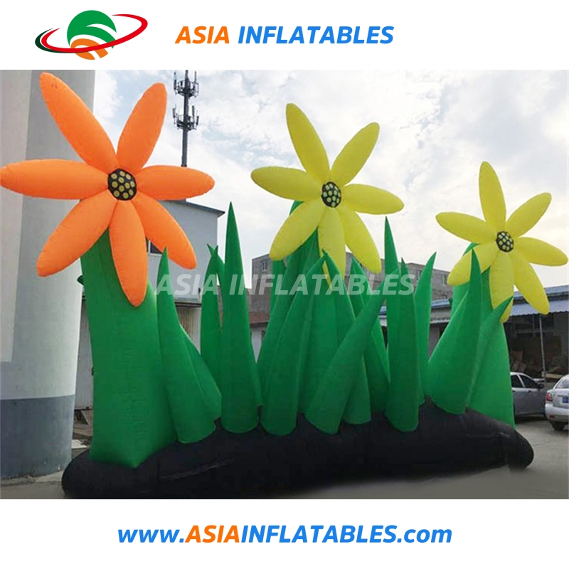Inflatable LED Lighting Party Decoration Flower with Stand Pole