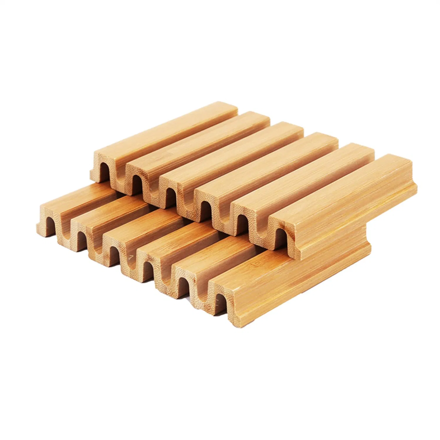 Interior Decorative Bamboo Wall Cladding Panels Fluted Bamboo Wall Panel