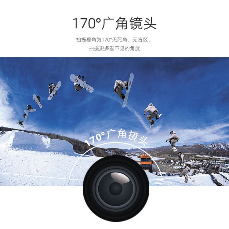 Outdoor Sports Diving Camera F60r Cycling Camera 2.4G Remote Control WiFi Sports Camera 4K Camera