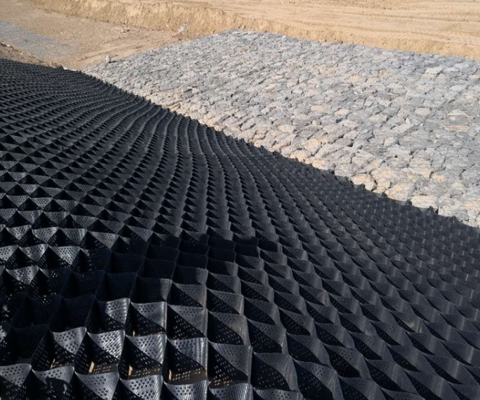 HDPE 1.0mm/ 2mm Thickness Geocell for Cellular Filling System