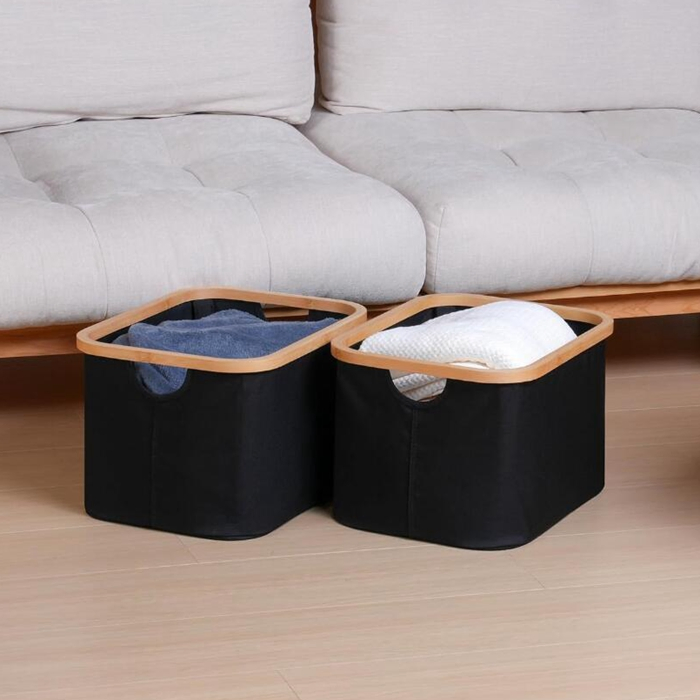 Linen Storage Bin for Bedroom Dirty Clothes Towels Blankets Toys
