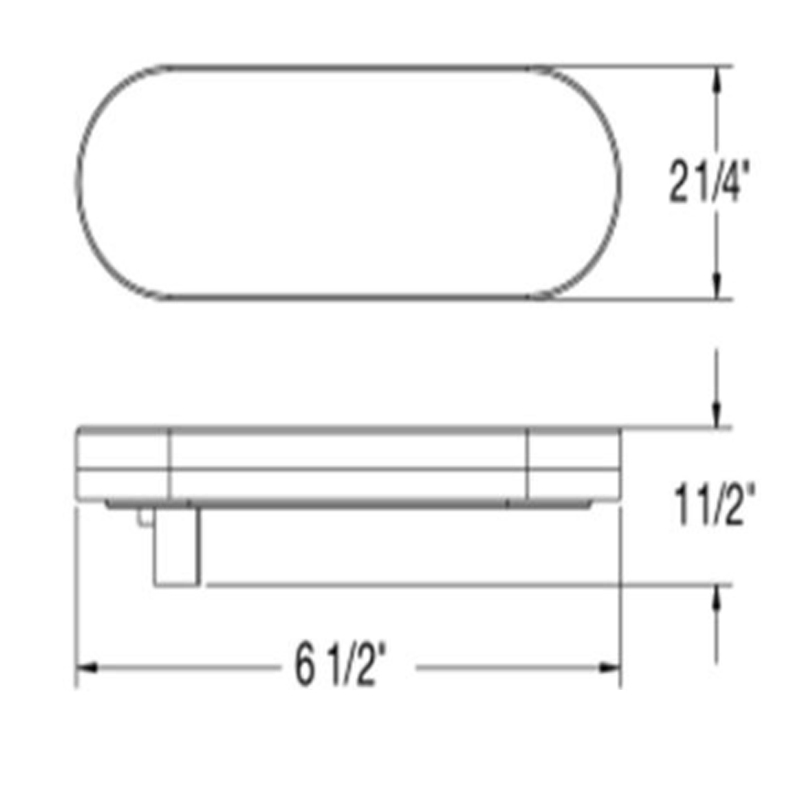 LED-фонарь для грузовиков и прицепов 6" Tornado Series круглый стоп-сигнал/поворотник/габарит