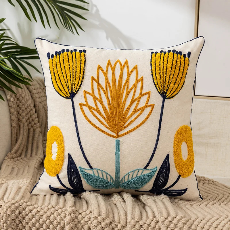 Customizable Linen Cushion Case for Handmade Tufted Pillow Cover