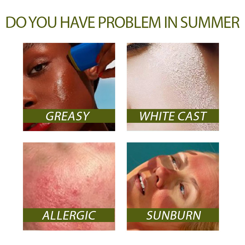 Wholesale SPF 30 SPF 50 Korean Sun Stick Shimmer Sunscreen Cream Sunscreen Stick