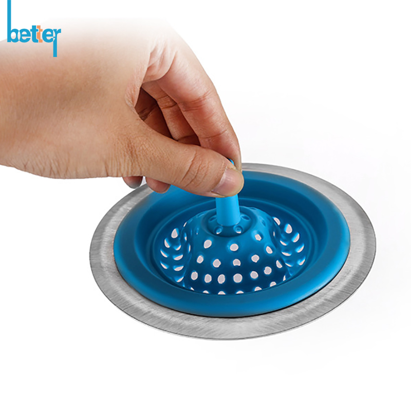 Custom Durable/Foldable Drains Sink Cullender Silicone Rubber Filter/Strainer/Colander/Filtrator for Bathroom/Kitchen