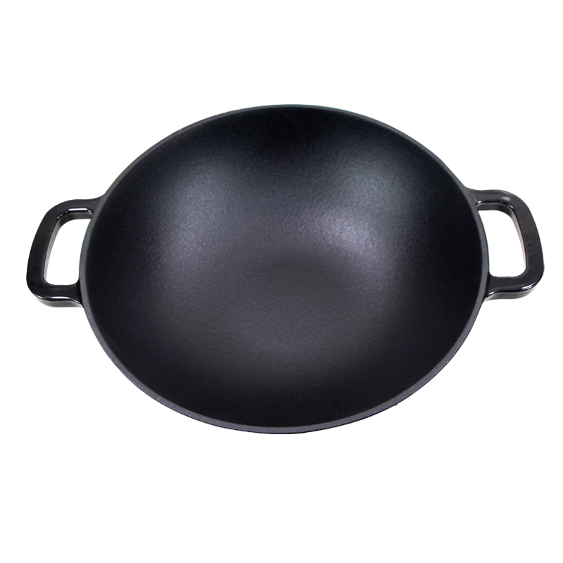 Эмалированный вок 3.7 л без крышки, антипригарный