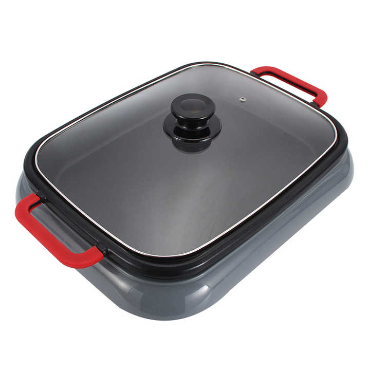 Barbecue Luggage Kitchen Appliance Mini Stainless Steel Indoor Electric Hot Pot Cooking Pot