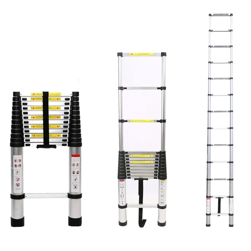 CE/En131 Standard 3.8m Aluminium Telescopic Extension Ladder